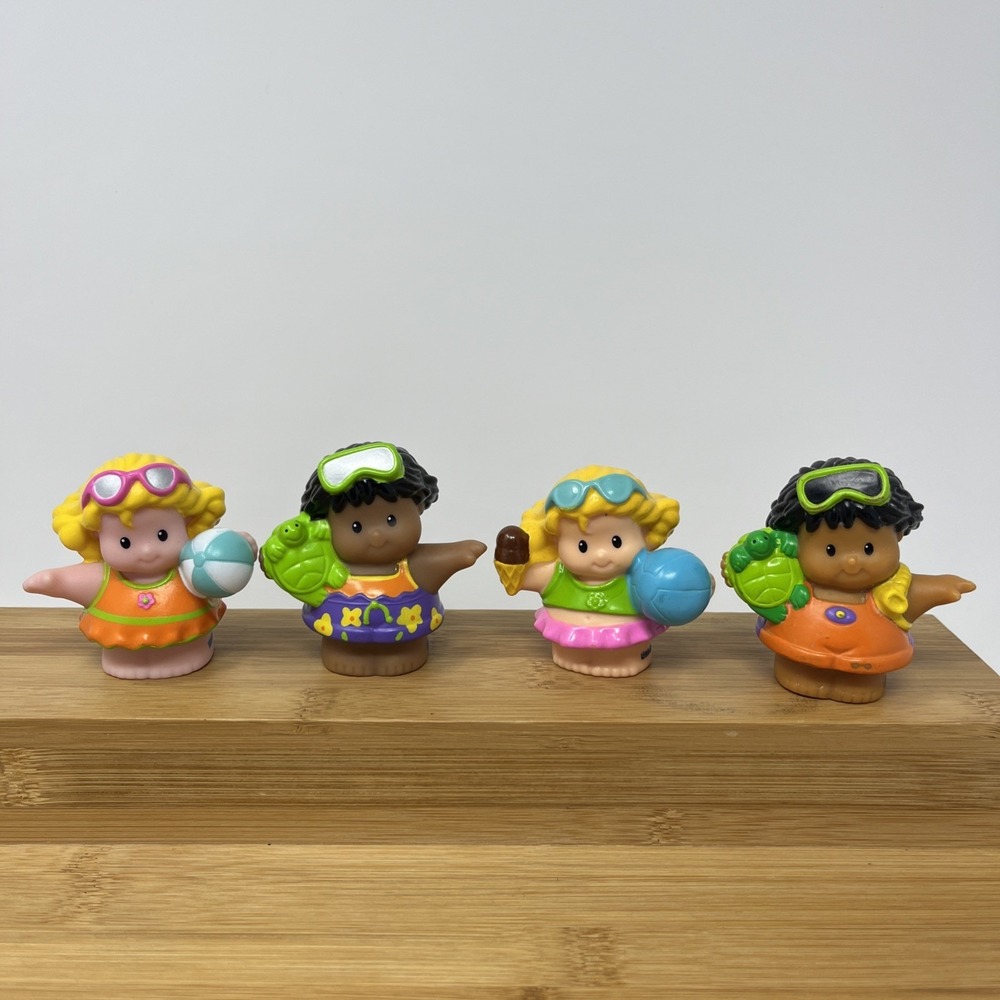 Fisher Price Little People Chunky Beach Day Lot Of 4